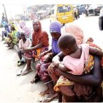 File photo of Lagos street beggars