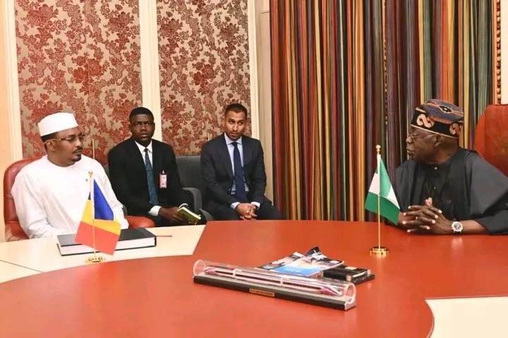Tinubu Hosts Chadian President Mahamat Déby at Aso Rock for Security Talks