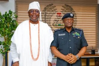 Alara of Ilara Kingdom, Oba Olukayode Olufolarin Ogunsanwo (Telade IV) and IGP Tunji Disu