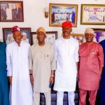 Lagos State Deputy Governor, Dr Obafemi Hamzat, at the residence of a GAC member to consult for his 2027 governorship bid