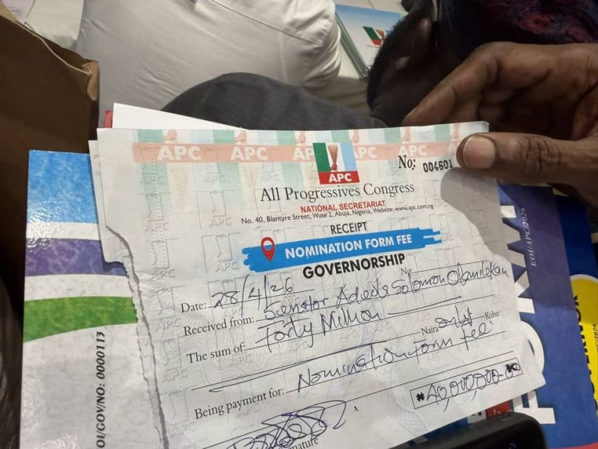 PHOTOS: Yayi Picks Ogun APC Governorship Form