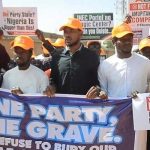 ADC Protesters Give INEC