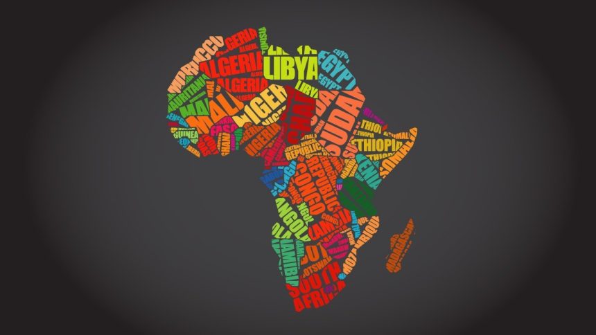 An illustration of Africa's map