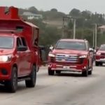 The Fire Service CG's convoy