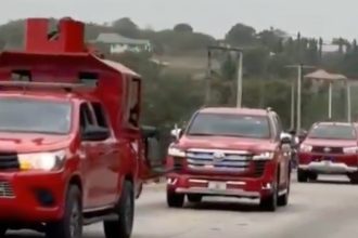 The Fire Service CG's convoy