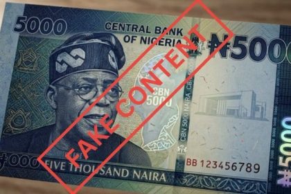 CBN Dismisses Viral ₦5,000 Note Featuring Tinubu’s Picture