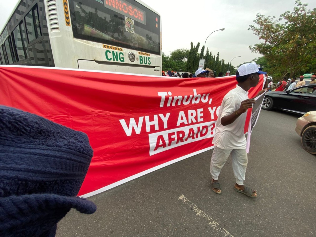 ADC Supporters Storm Abuja Streets In Protest