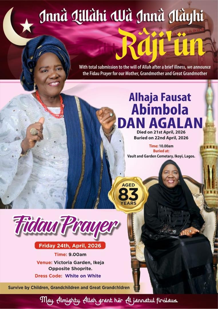 Farewell To A Matriarch: Alhaja Fausat Abimbola Dan Agalan Passes On At 83