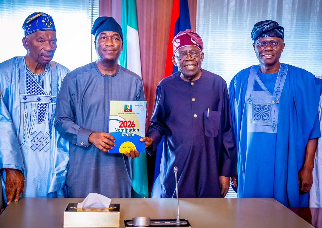 Tinubu Endorses Obafemi Hamzat As Lagos APC Consensus Candidate For 2027