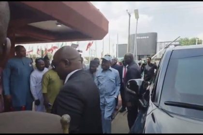 Wike Arrives PDP Headquarters