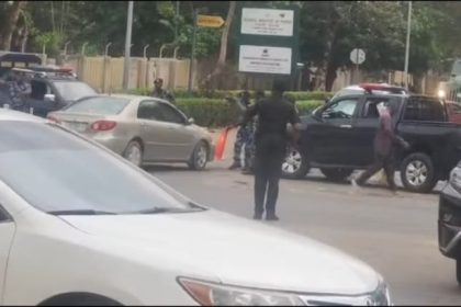 Tight Security At INEC Headquarters As ADC