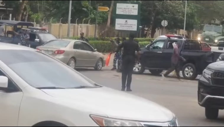 Tight Security At INEC Headquarters As ADC