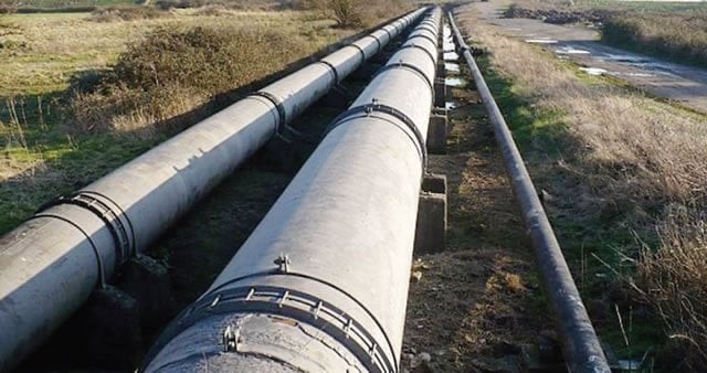 File photo of a gas pipeline
