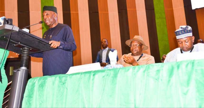 Minister of Education, Dr Tunji Alausa, at the 2026 Policy Meeting on Admissions