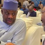 Minister of Education, Dr. Tunji Alausa and former Minister of Aviation, Osita Chidoka, at the stakeholder meeting on the National Education Data Infrastructure (NEDI)