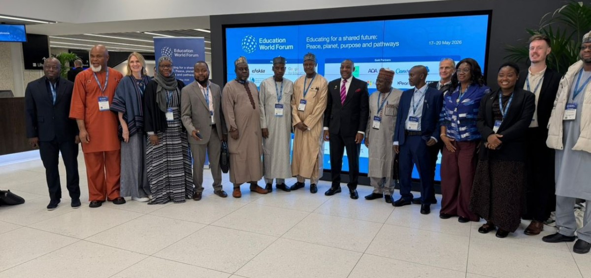 Minister of Education, Tunji Alausa and stakeholders at the Education World Forum in London
