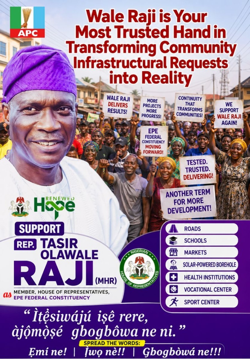 Wale Raji's campaign poster