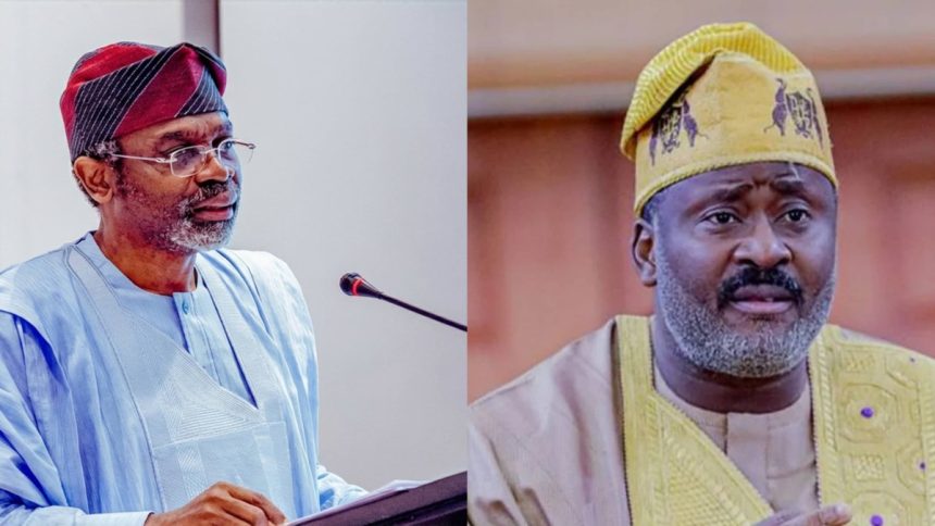 Chief of Staff to the President, Femi Gbajabiamila and Surulere I lawmaker, Desmond Elliot