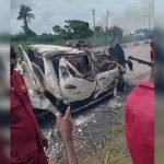 Police Officer Burnt To Death In Ogun Highway Crash