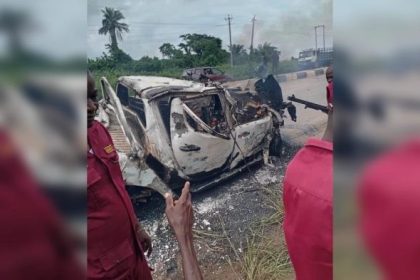 Police Officer Burnt To Death In Ogun Highway Crash