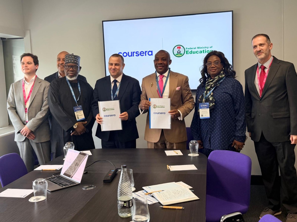 Nigeria Partners Coursera to Train Youths in AI, Cybersecurity, Software Engineering