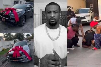 Peter Okoye Gifts Brand New Mercedes Benz To Manager, Associate