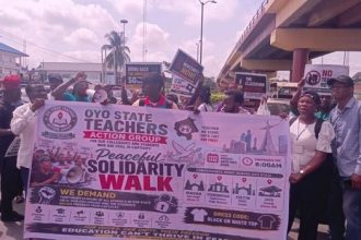 Teachers Protest, Demand Release of Abducted Oyo Pupils