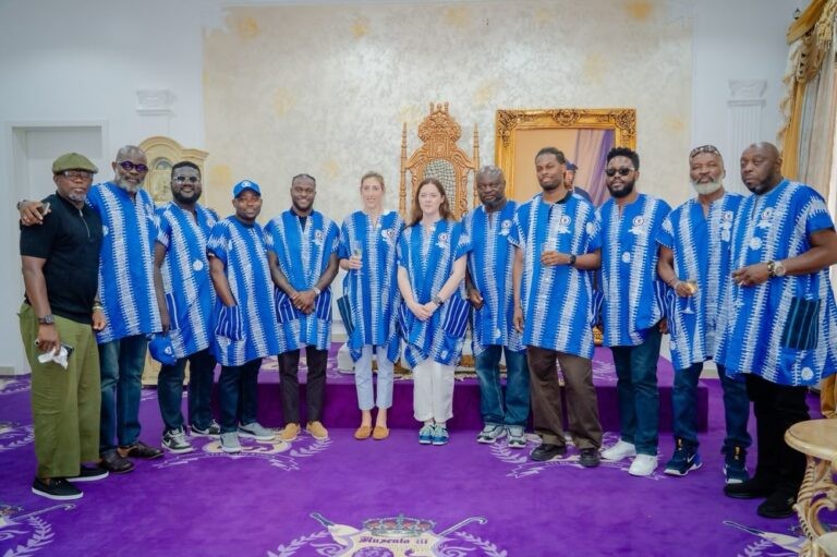 Chelsea Delegation Visits Oba Elegushi in Lagos