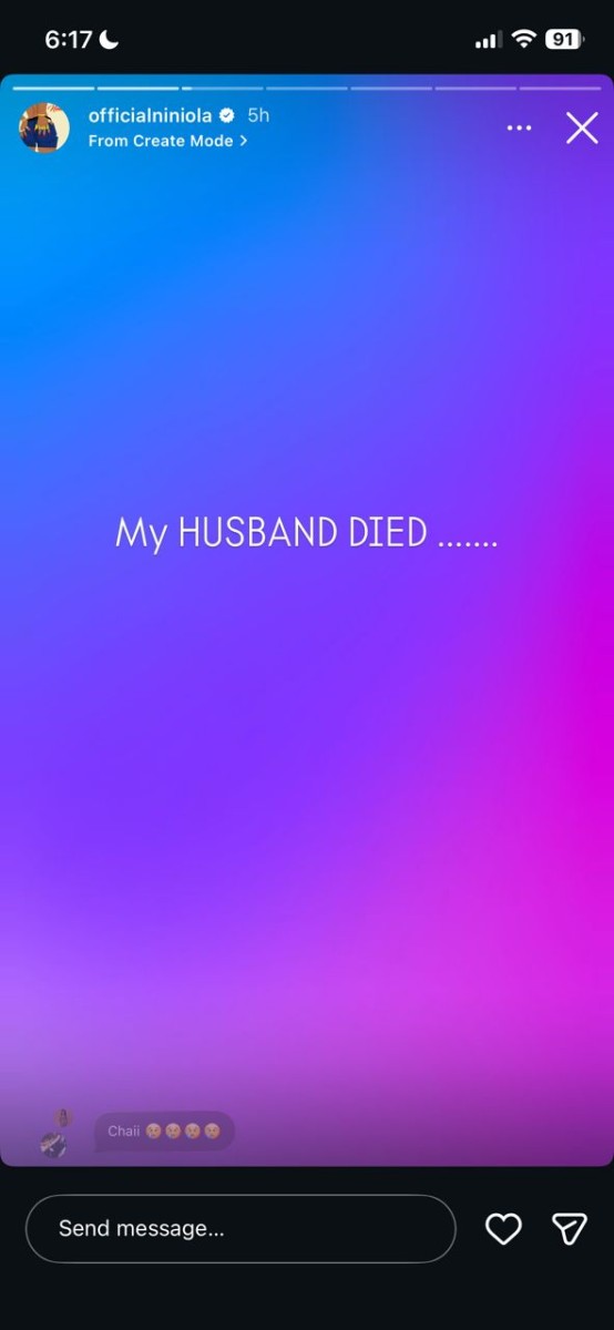 Singer Niniola Mourns Following Tragic Passing of Her Husband Michael Ndika