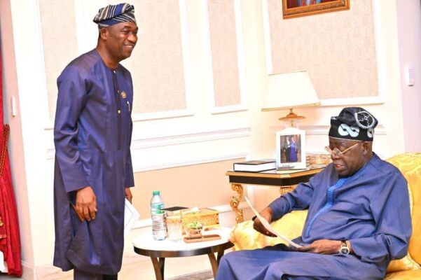 Hamzat, Wife Visit Tinubu After Emerging APC Lagos Governorship Candidate