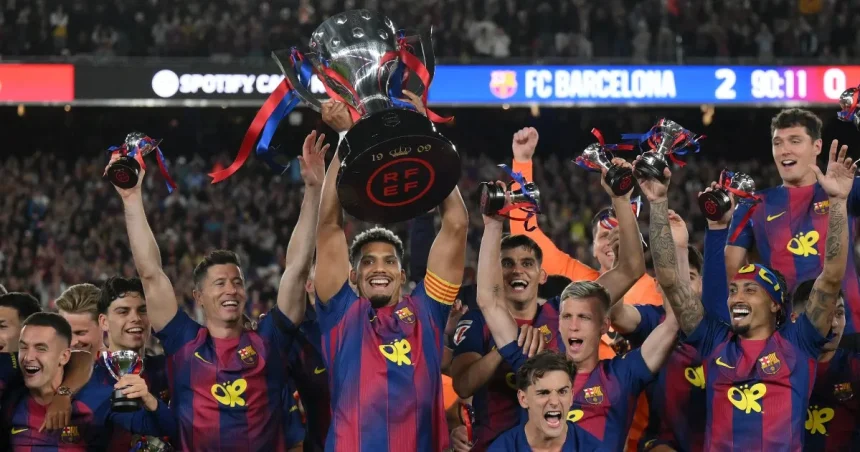 Barcelona Beat Real Madrid 2-0 to Win La Liga Title