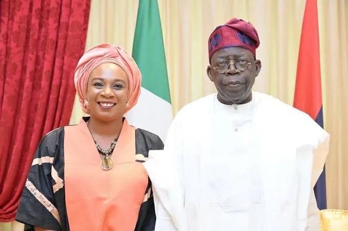 Lagos APC Deputy Governorship Candidate, Princess Damilola Sonayon-James with President Bola Tinubu recently