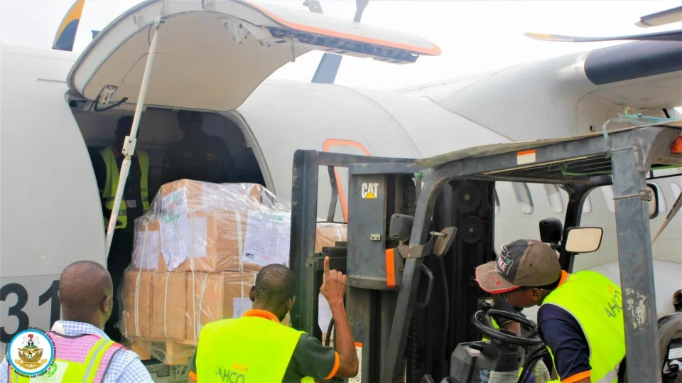 NAF Airlifts Electoral Materials for Ekiti, Other Polls