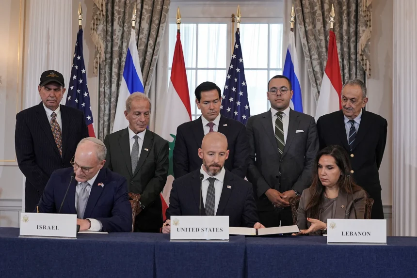 Israel, Lebanon Sign Peace Framework