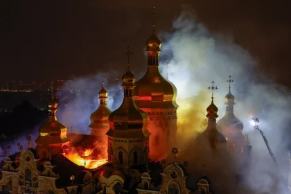Russian Strikes Hit Kyiv Monastery, Kill Four in Heavy Assault