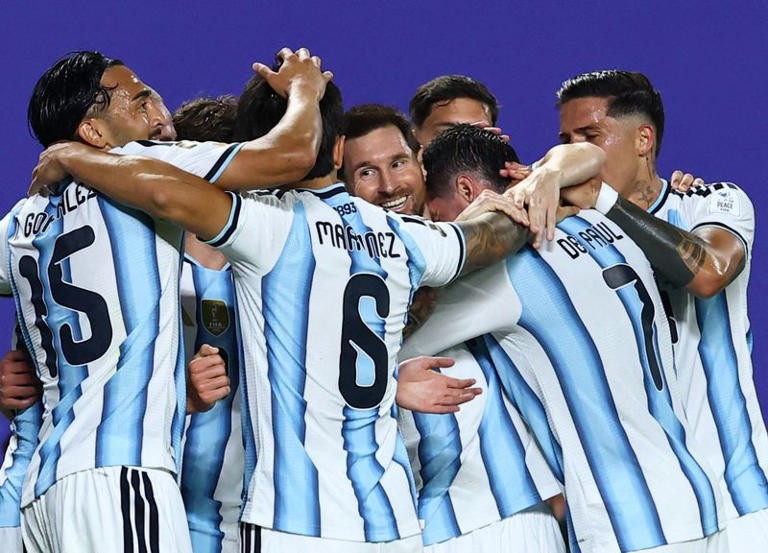 Messi scored a hat-trick as Argentina defeated Algeria 