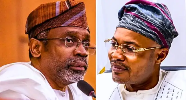 Chief of Staff to the president, Femi Gbajabiamila and Adeniyi Adeyemi
