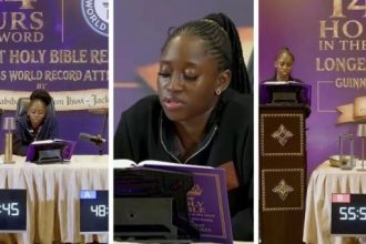 Nigerian Woman Surpasses 100-Hour Mark in 144-Hour Guinness World Record Bible Reading Attempt