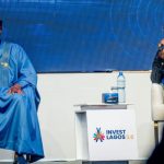 Lagos State Governor, Babajide Sanwo-Olu and Abia State Governor, Alex Otti, at the Invest Lagos 3.0 summit