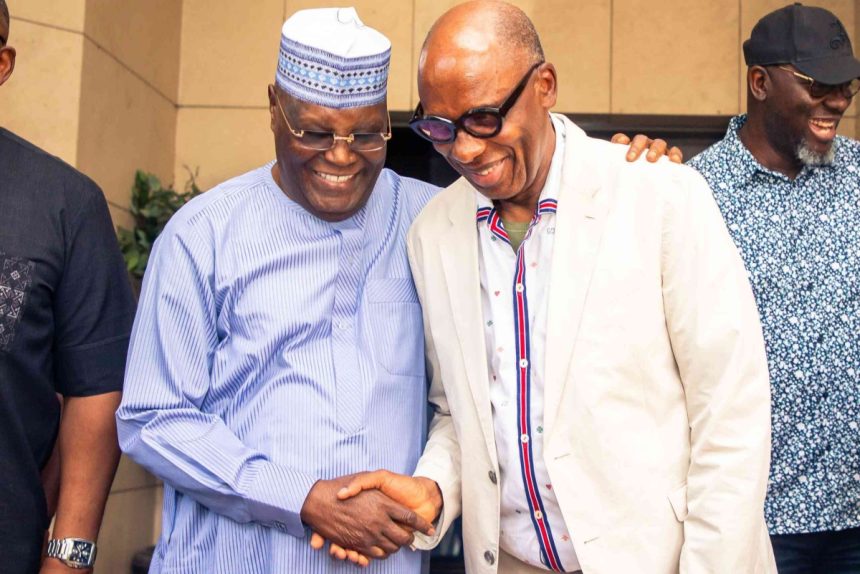 ADC Presidential Candidate, Atiku Abubakar and his running mate, Rotimi Amaechi