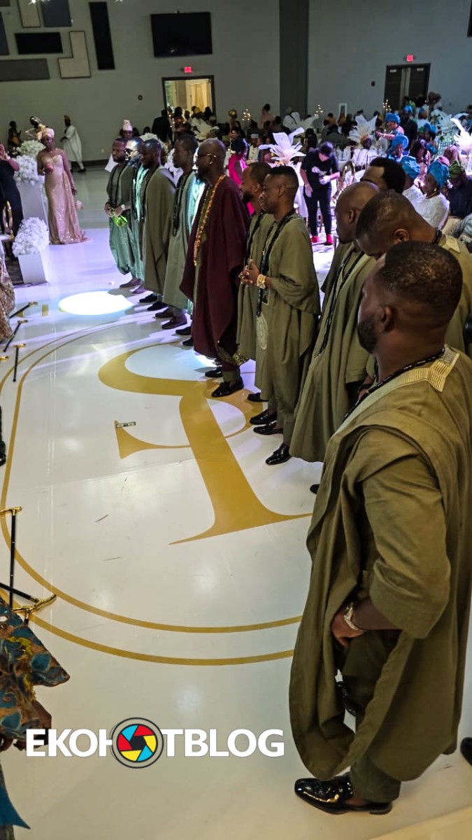 Jola, Sodiq Celebrate Colourful Traditional Wedding in Houston