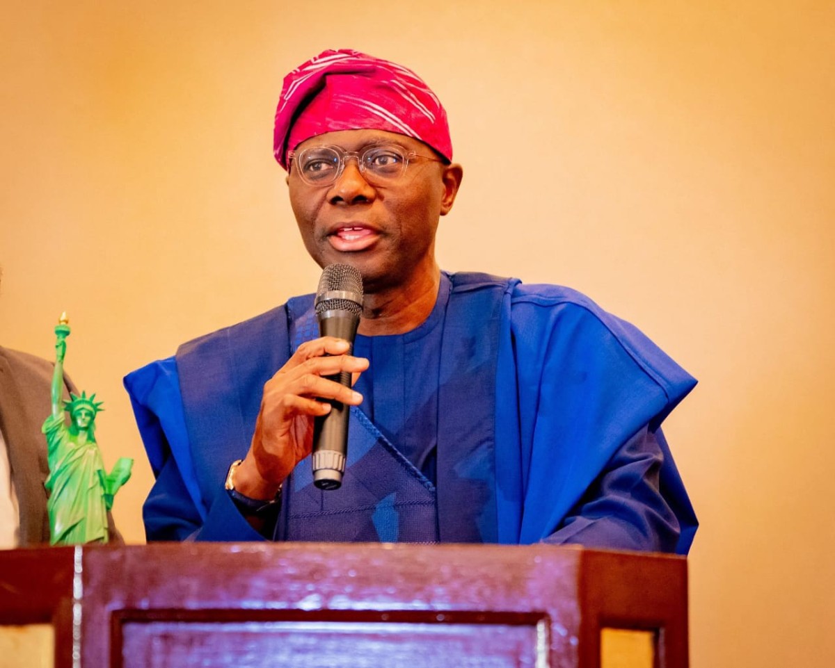 Lagos State Governor and Grand Patron of Eko Club International, Babajide Sanwo-Olu, speaking at the club's 14th Biennial Convention and 25th Anniversary celebration last September 