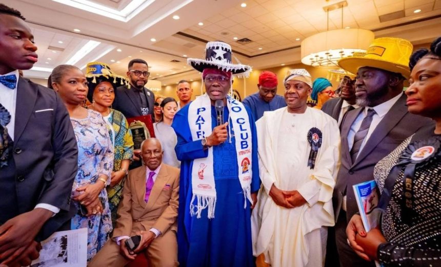 Lagos State Governor and Grand Patron of Eko Club International, Babajide Sanwo-Olu