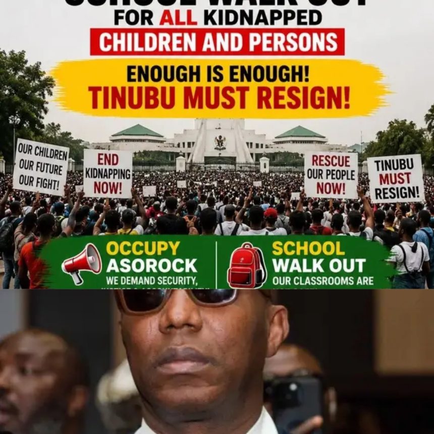 Sowore Storms Abuja: Anti-Riot Squads, Military Blockade Aso Rock Access Routes Over Mass Student Abductions