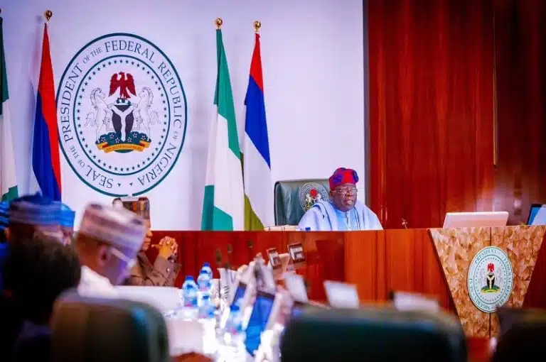 Tinubu Swears In New RMAFC, NPC Commissioners, Presides Over FEC Meeting
