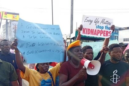 BREAKING: Ibadan Protesters Demand Release of Abducted Pupils, Teachers