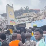 JUST IN: Three-Storey Building Collapses in Alakija, Several Feared Trapped