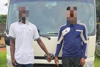 Driver, Guarantor Nabbed While Smuggling Stolen Company Bus to Benin Republic