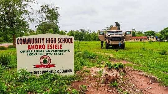 Community High School, Ahoro-Esinele, one of the schools whose students were abducted in Oriire LGA of Oyo State