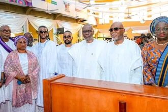 Sanwo-Olu Urges Nigerians to Reflect on Life at Late Olasinmi Odunmbaku's Funeral